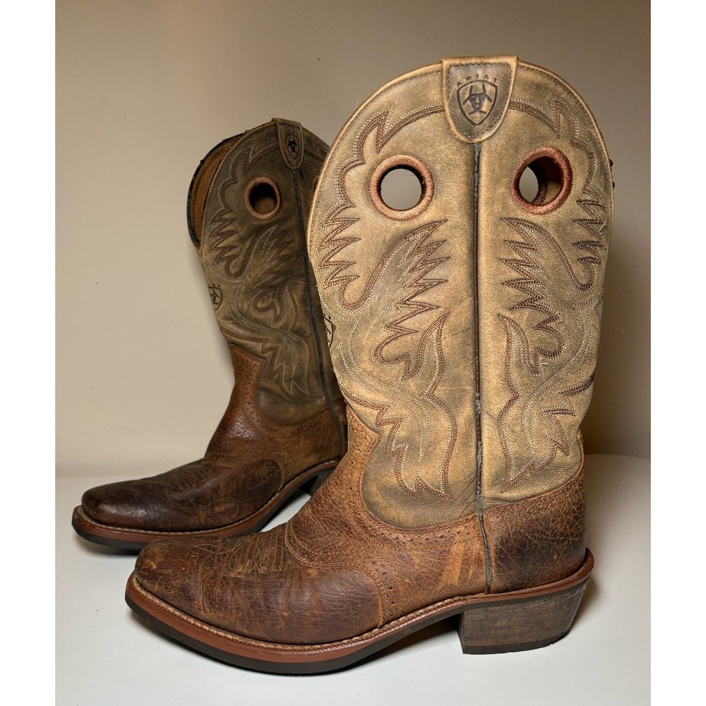 Ariat Men's Square Toe Heritage Rough Stock Western Boots | Size 11